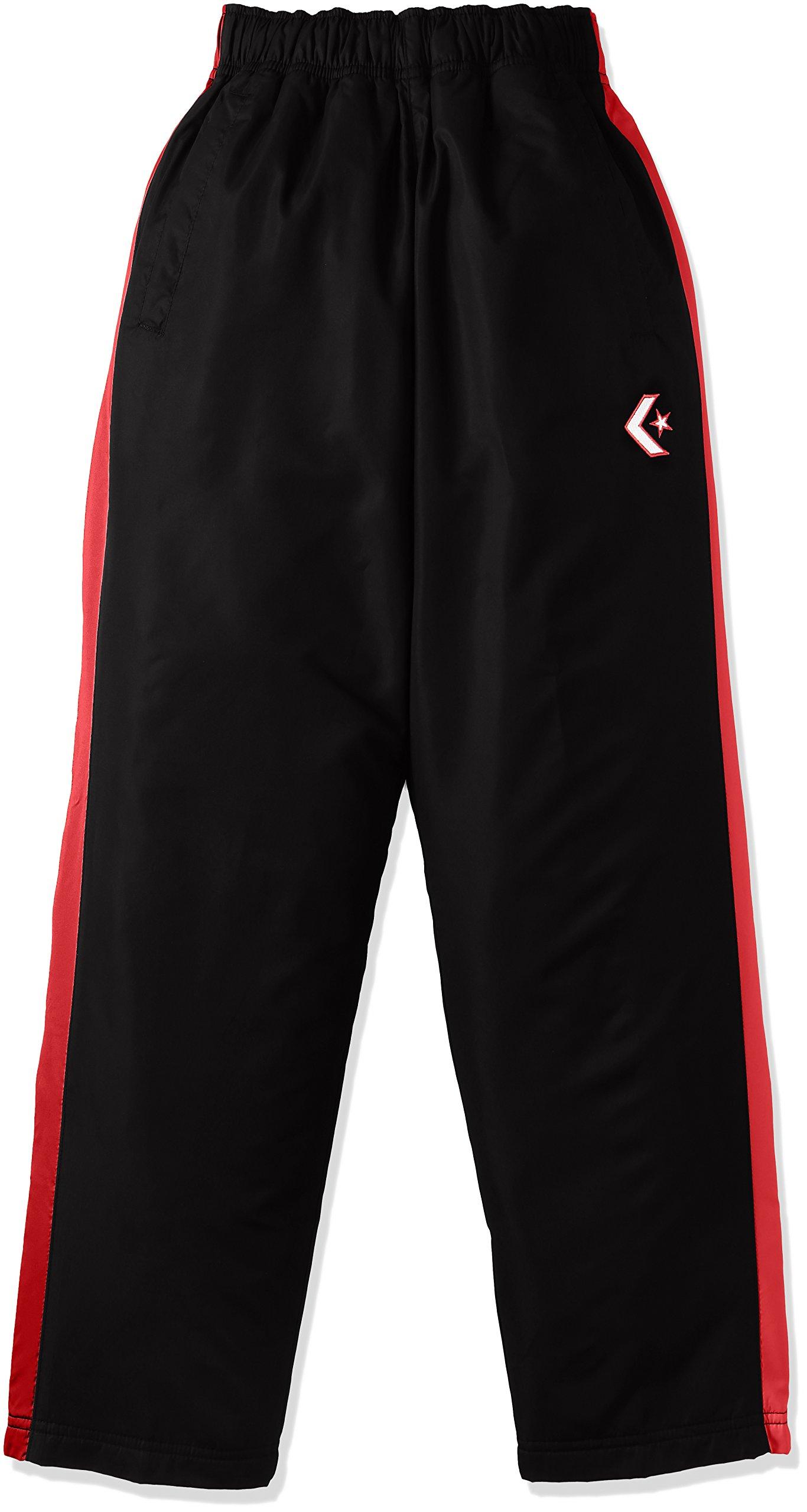 [Converse] Basketball Long Pants Junior Warm-Up Pants (Hem Button) CB462506P Kids Black/White 160