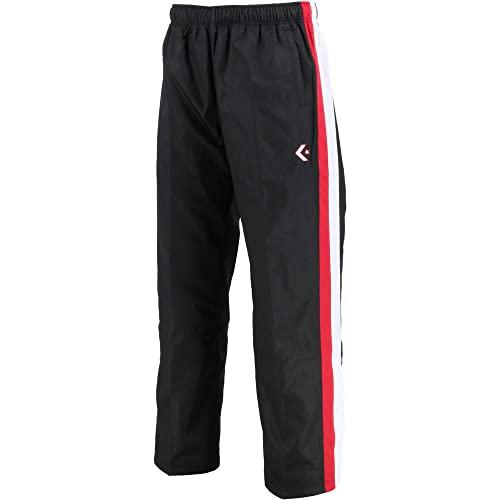 [Converse] Basketball Long Pants Warm-Up Pants (Hem Button) CB162506P Black/White XO