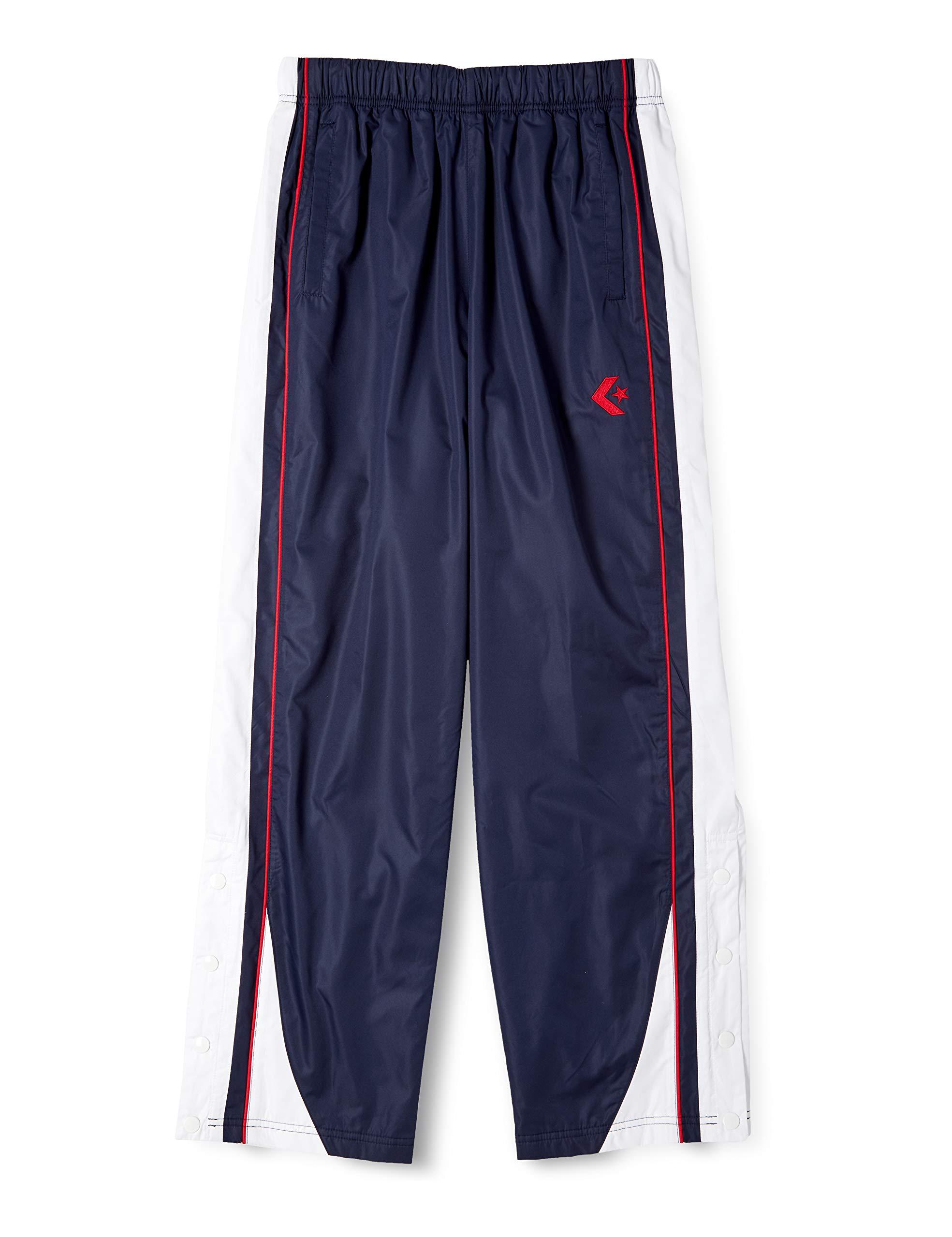 [Converse] Basketball Pants Warm-Up Pants (Hem Button) Water-Repellent Breathable CB182500P Navy/White Japan S (Equivalent to Japan Size S)