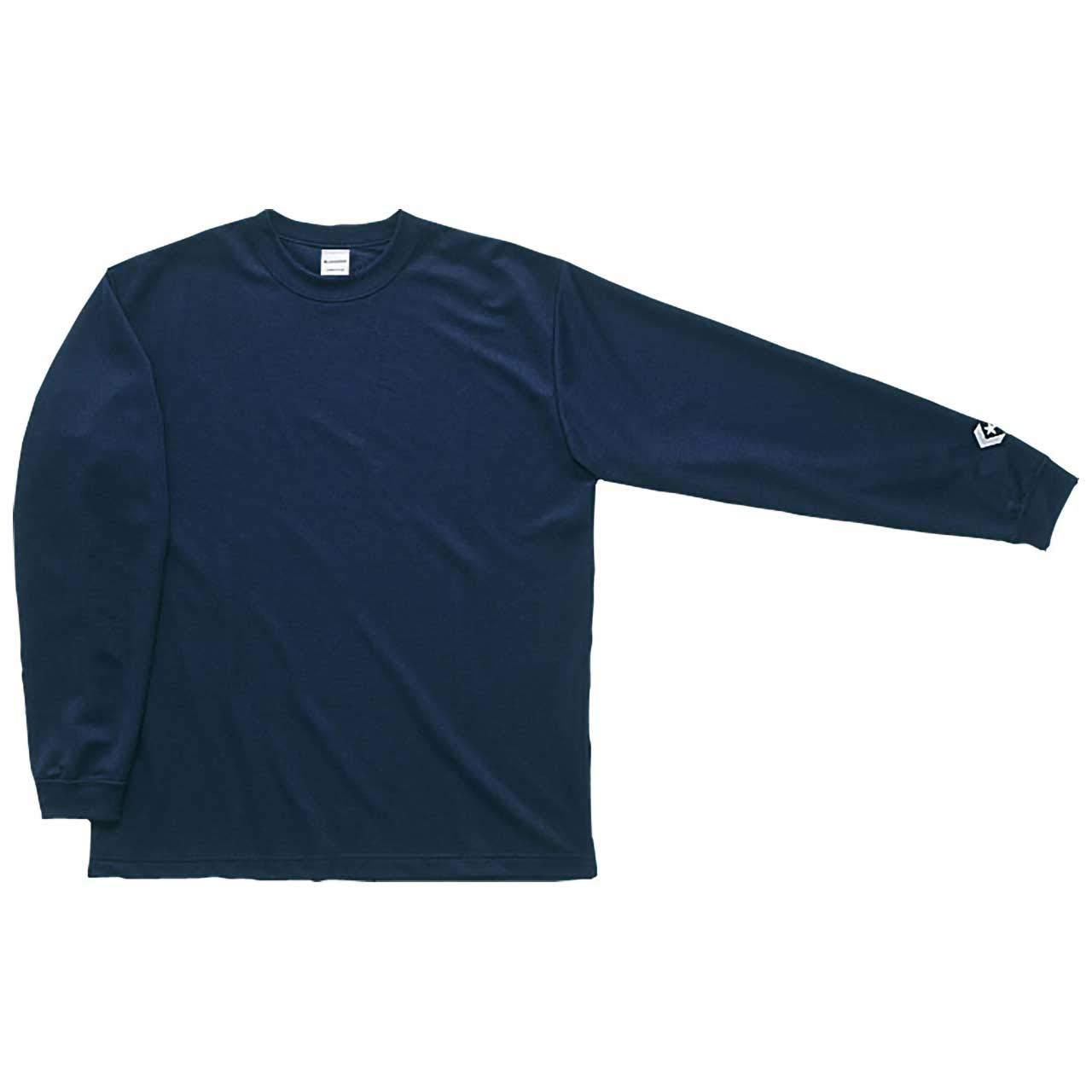 [Converse] Basketball Long-Sleeve Shirt Moisture-Wicking Quick-Dry CB291324L Men's Navy Japan S (Equivalent to Japanese Size S)
