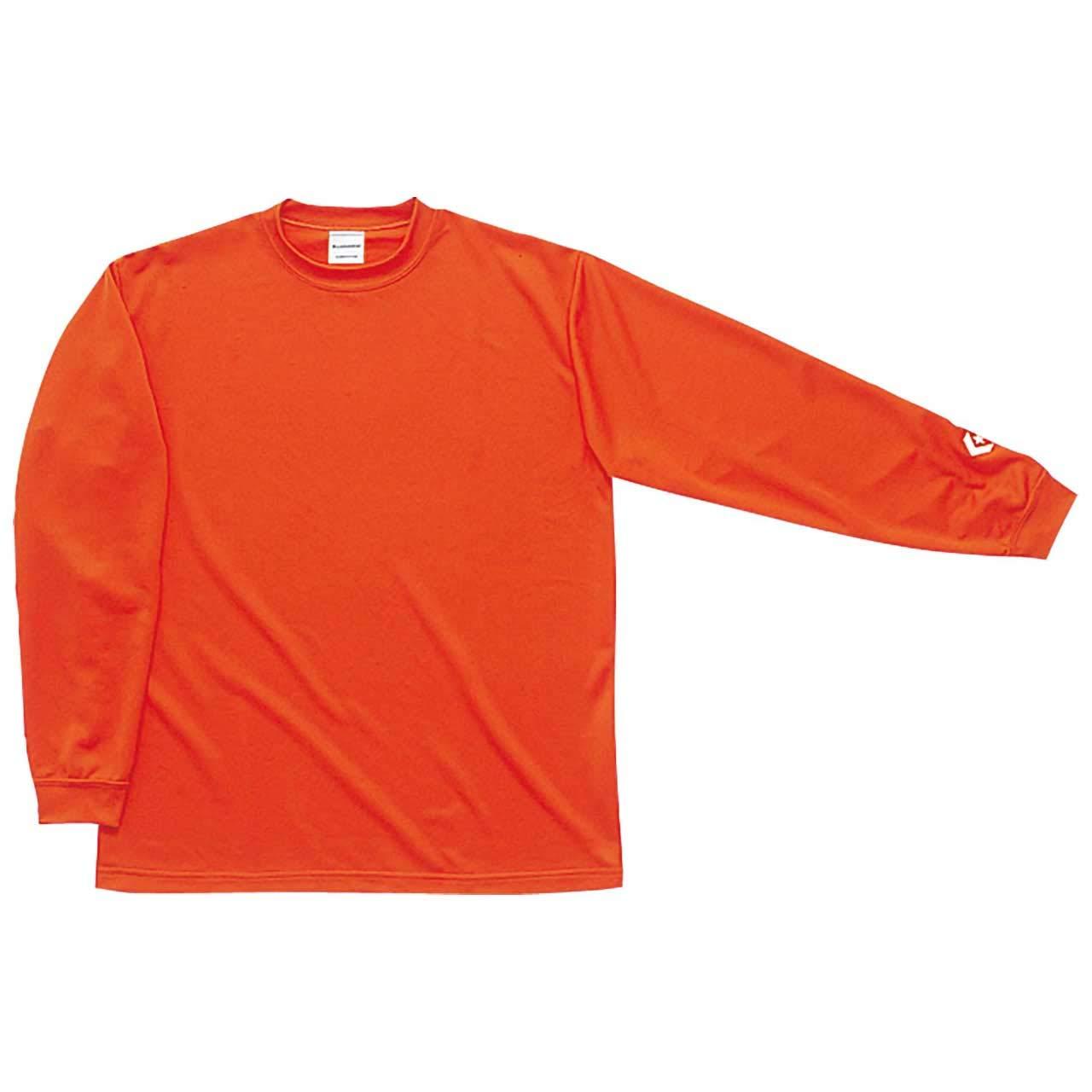 [Converse] Basketball Long-Sleeve Shirt, Moisture-Wicking, Quick-Dry CB291324L Men's Orange Japan O (Equivalent to Japanese Size 2L)