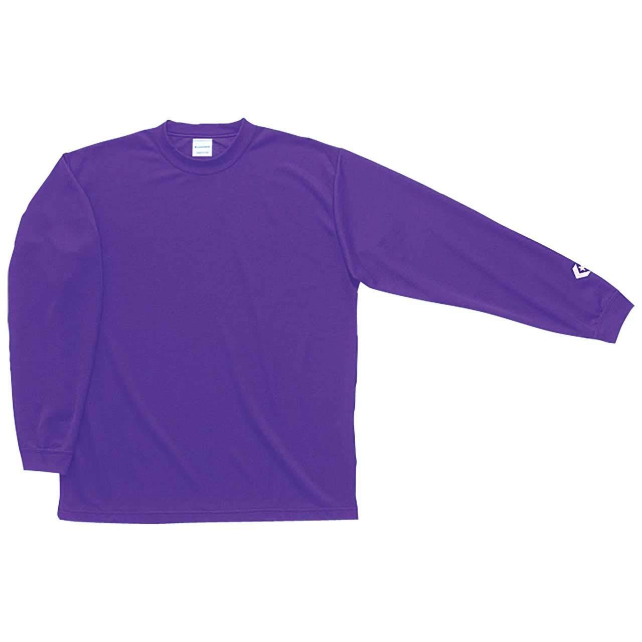 [Converse] Basketball Long-Sleeve Shirt Moisture-Wicking Quick-Dry CB291324L Men's D.Purple Japan S (Equivalent to Japanese Size S)