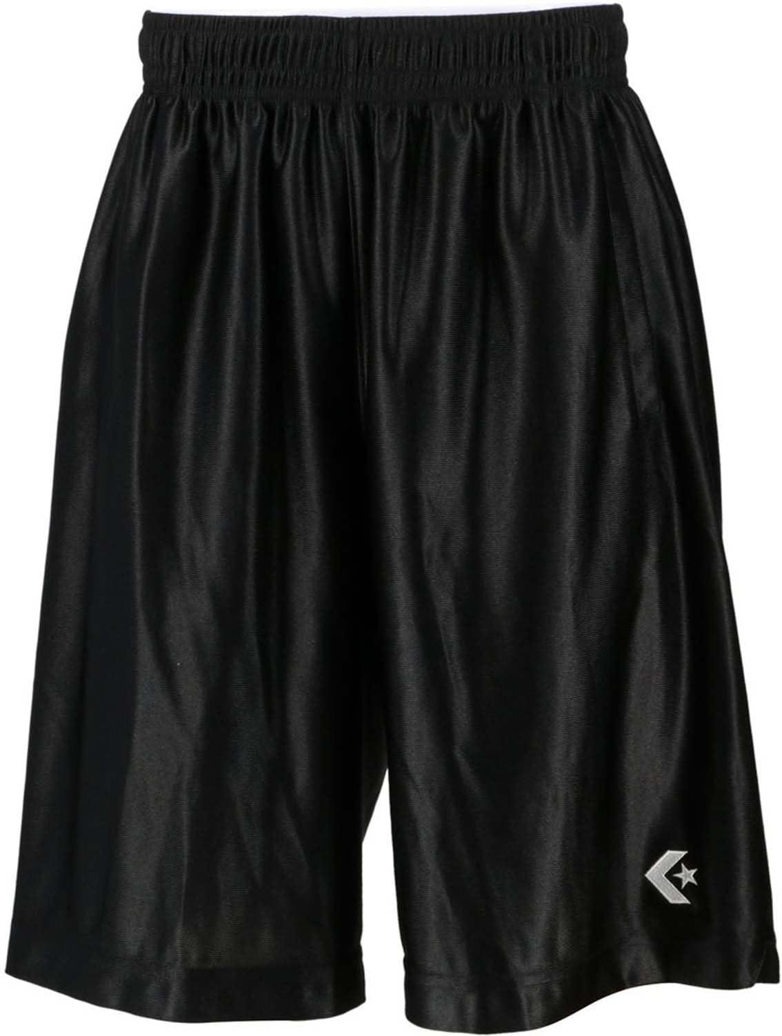 [Converse] Kids' Mini Basketball Pants Junior Practice Pants with Pockets, Moisture-Wicking, Quick-Dry CB491830 Boys Black Japan Size 150 (Equivalent to Japanese Size 150)