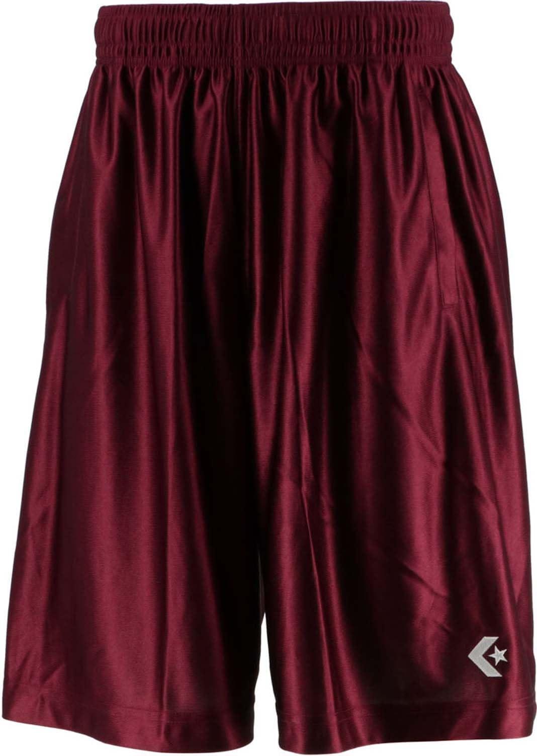 [Converse] Kids' Mini Basketball Pants Junior Practice Pants with Pockets, Sweat-Wicking, Quick-Dry CB491830 Boys Maroon Japan Size 160 (Equivalent to Japanese Size 160)