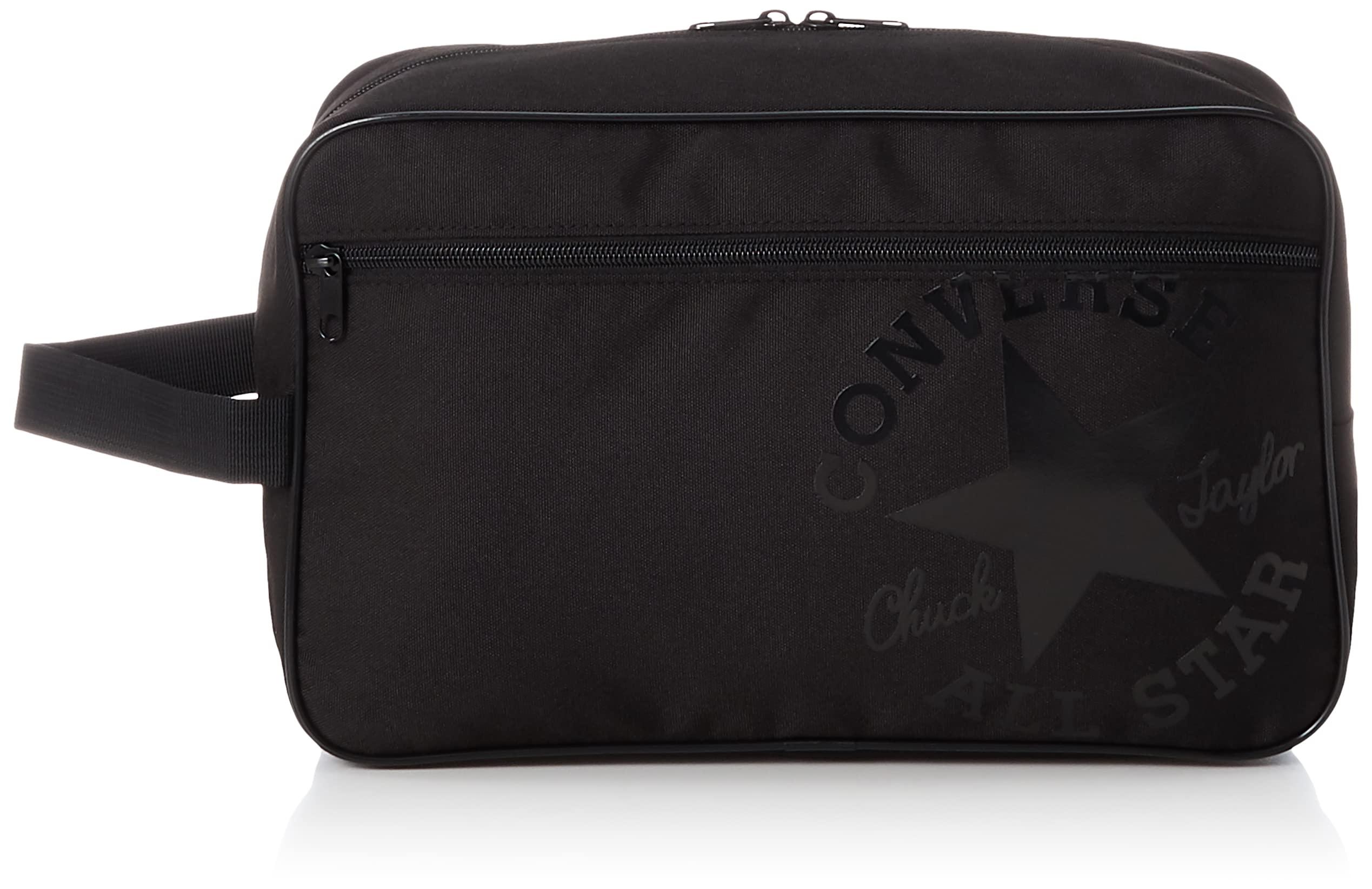 [Converse] Shoe Case with Water-Repellent Finish and Zippered Pocket C2257097 Black/Black