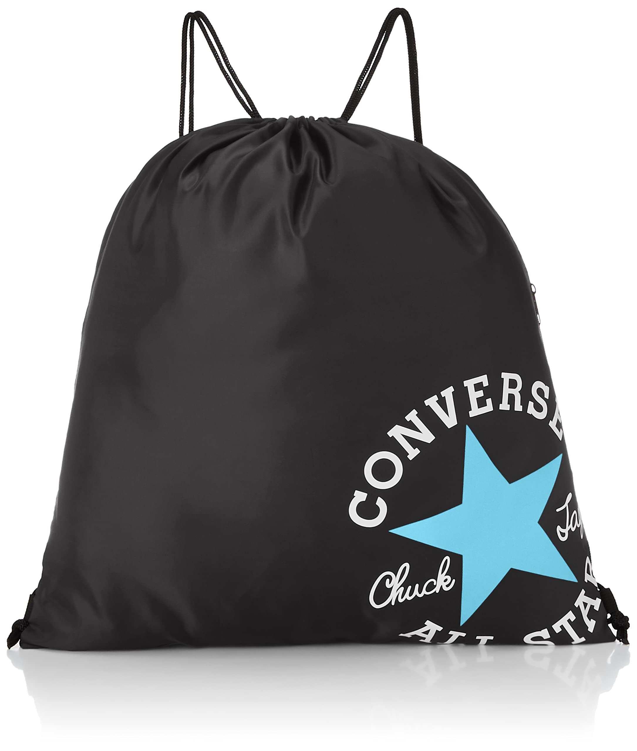 [Converse] Drawstring Backpack with Side Zipper C2255092 Black/Sax