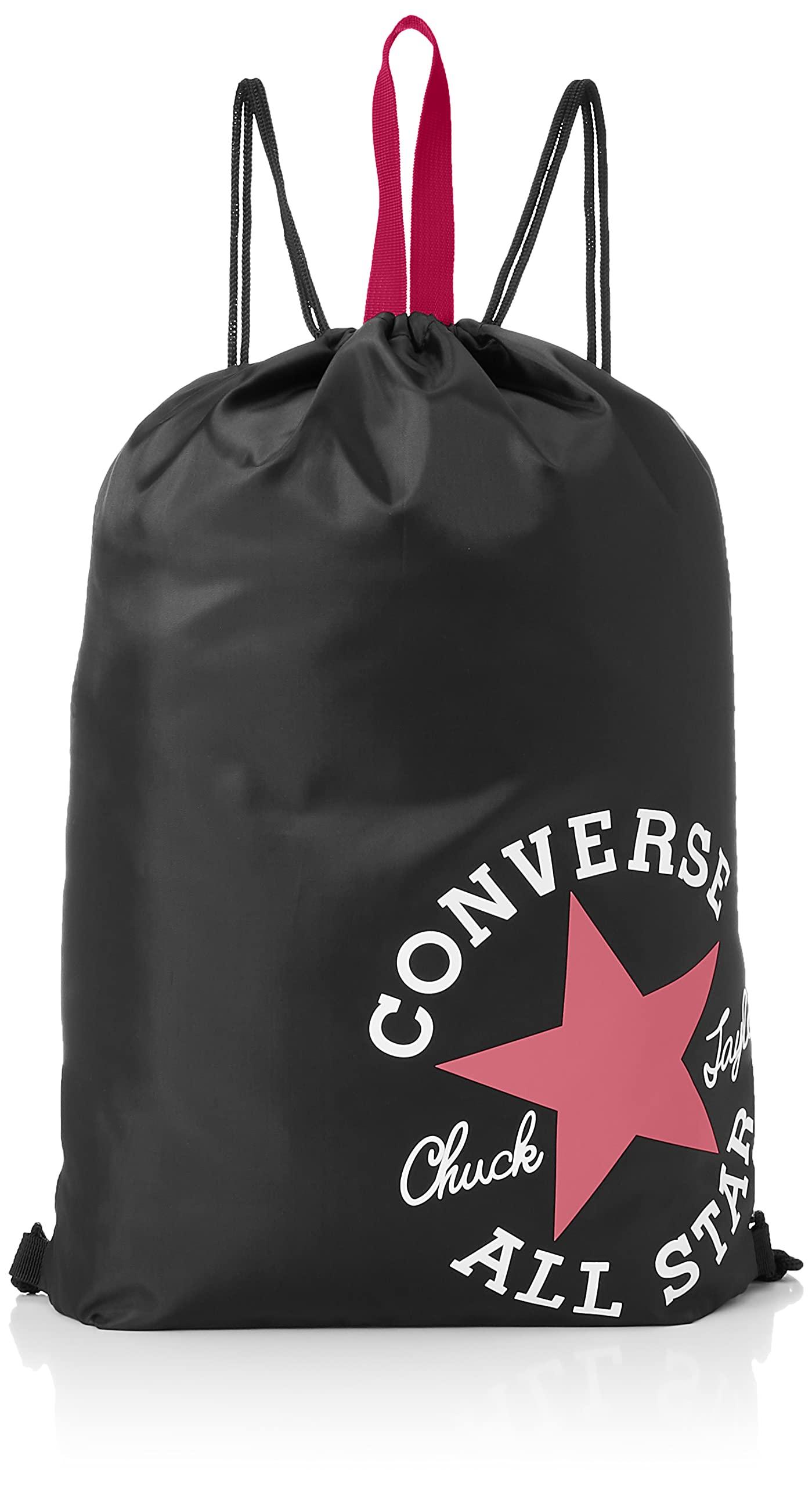 [Converse] Drawstring Backpack 2-Way Style with Handle C2255093 Black/Magenta