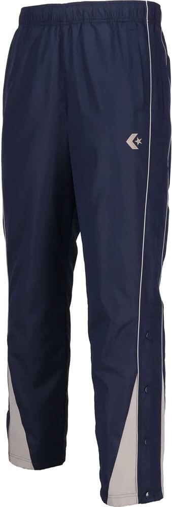[Converse] Basketball Long Pants Warm-Up Pants (Hem Button) Water-Repellent Breathable CB132551P Men's Navy/Gray S