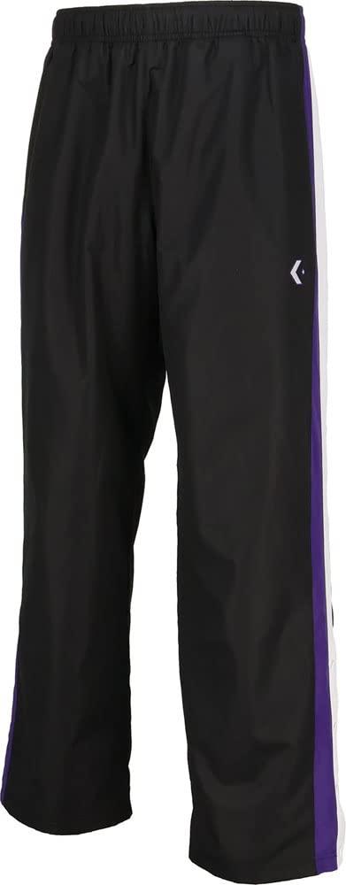 [Converse] Basketball Long Pants Warm-Up Pants (Hem Button) CB162506P Black/Purple S