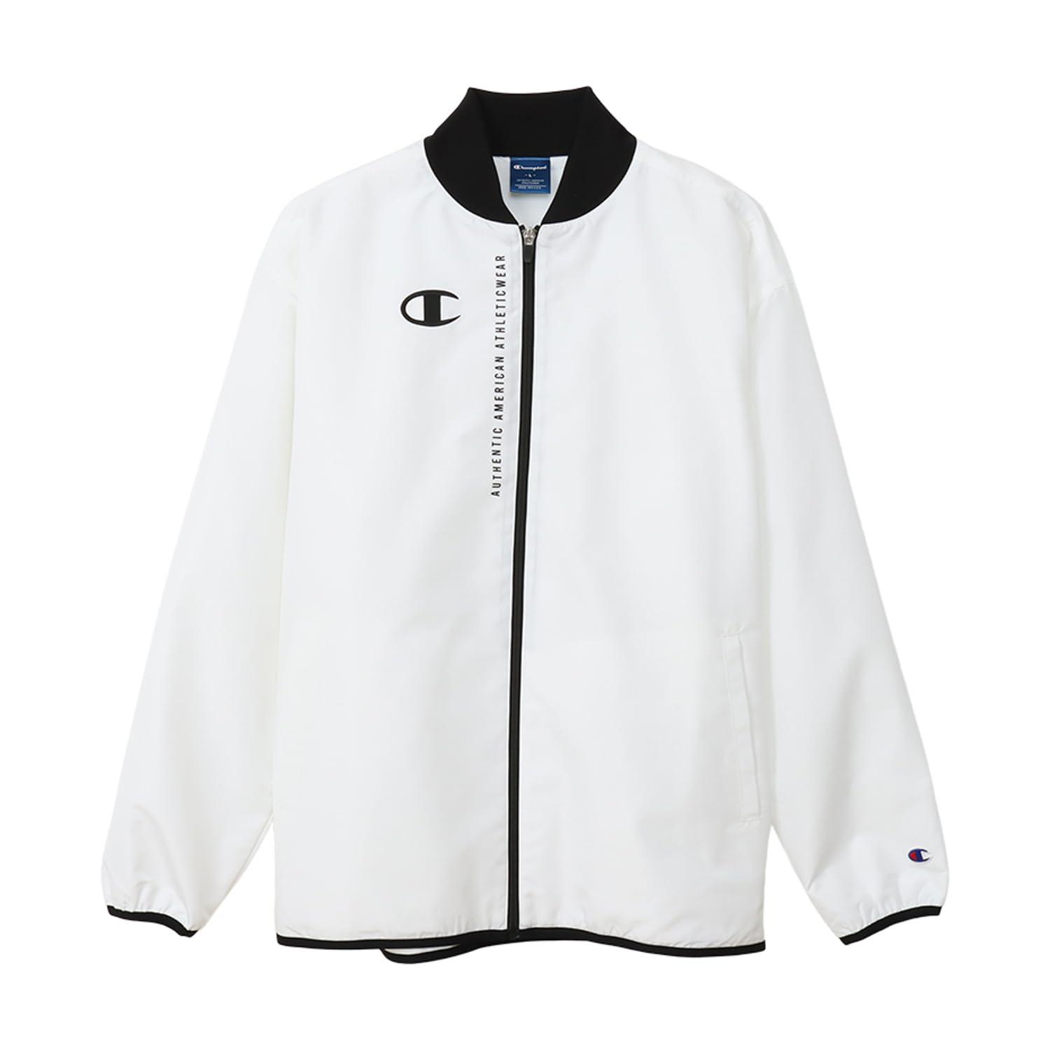 [Champion] Jacket Long Sleeve Insulated Water-Repellent Windproof Single-Point Logo Windbreaker Jacket Team C3-ASC17 Men's White