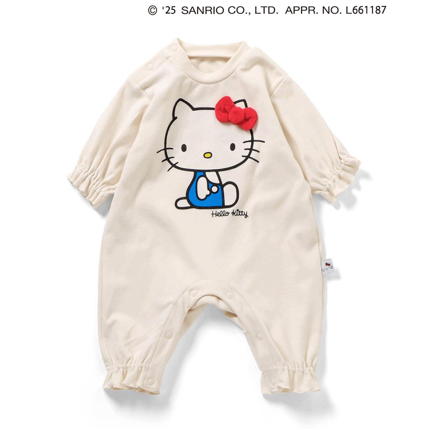 Hello Kitty Mochi Fluffy Warm Coverall White 70cm