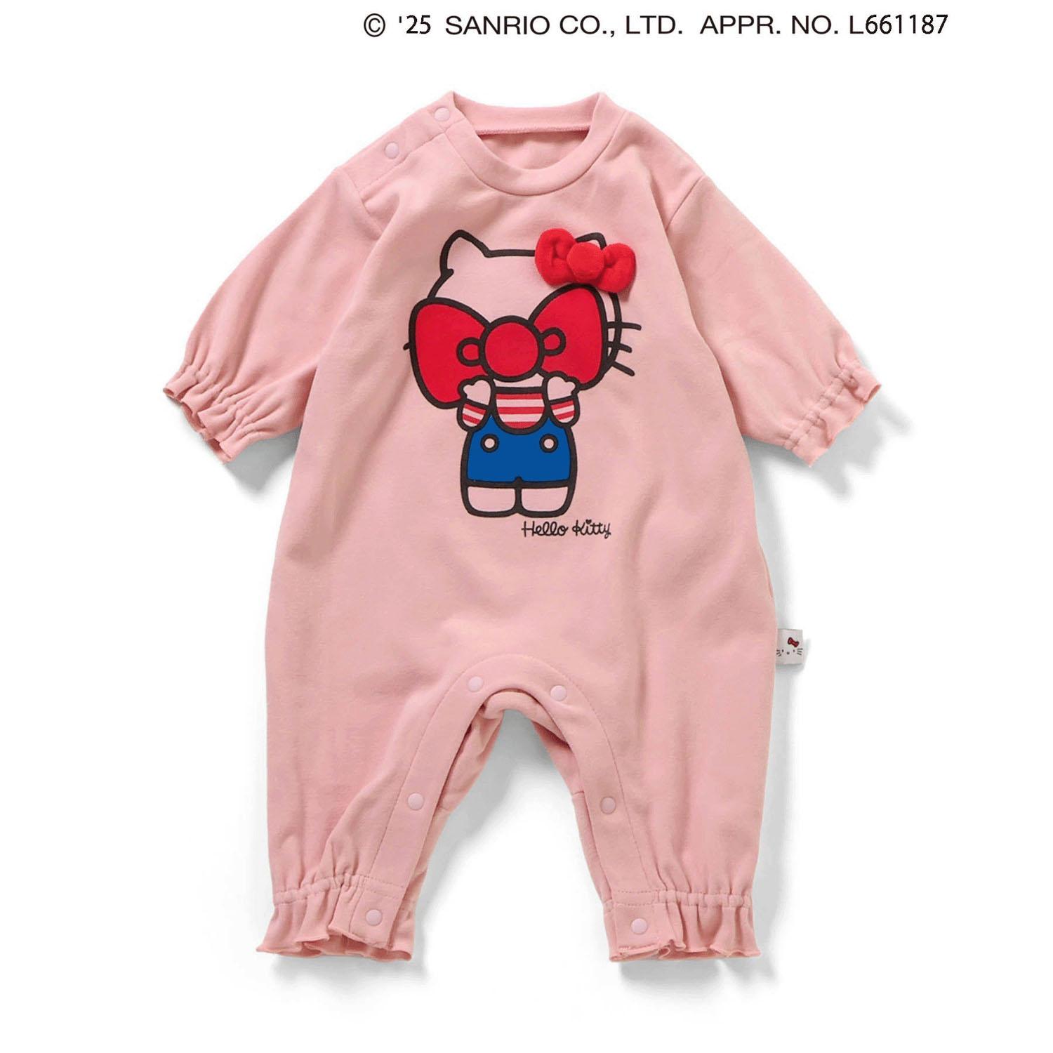 Hello Kitty Mochi Fluffy Warm Coverall Pink 80cm