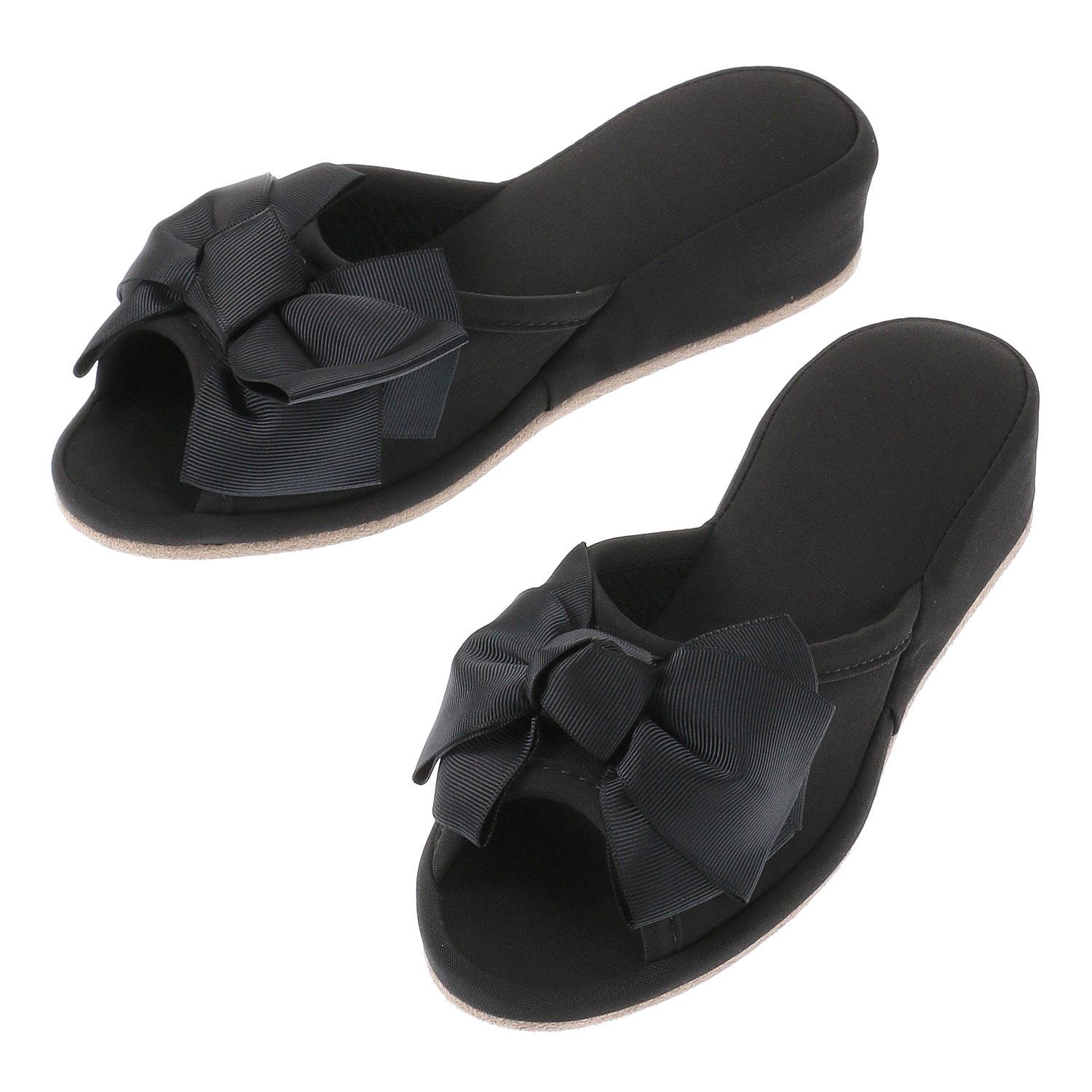 [La Vita] Ribbon Heel Slippers, 4cm Heel, Women's M-L, J-494-HS1