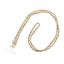 LEPLUS NEXT Smartphone (Universal) Shoulder Strap SHOULTY MULTI STRAP Braided Chain Type Ivory LN-SS06IV