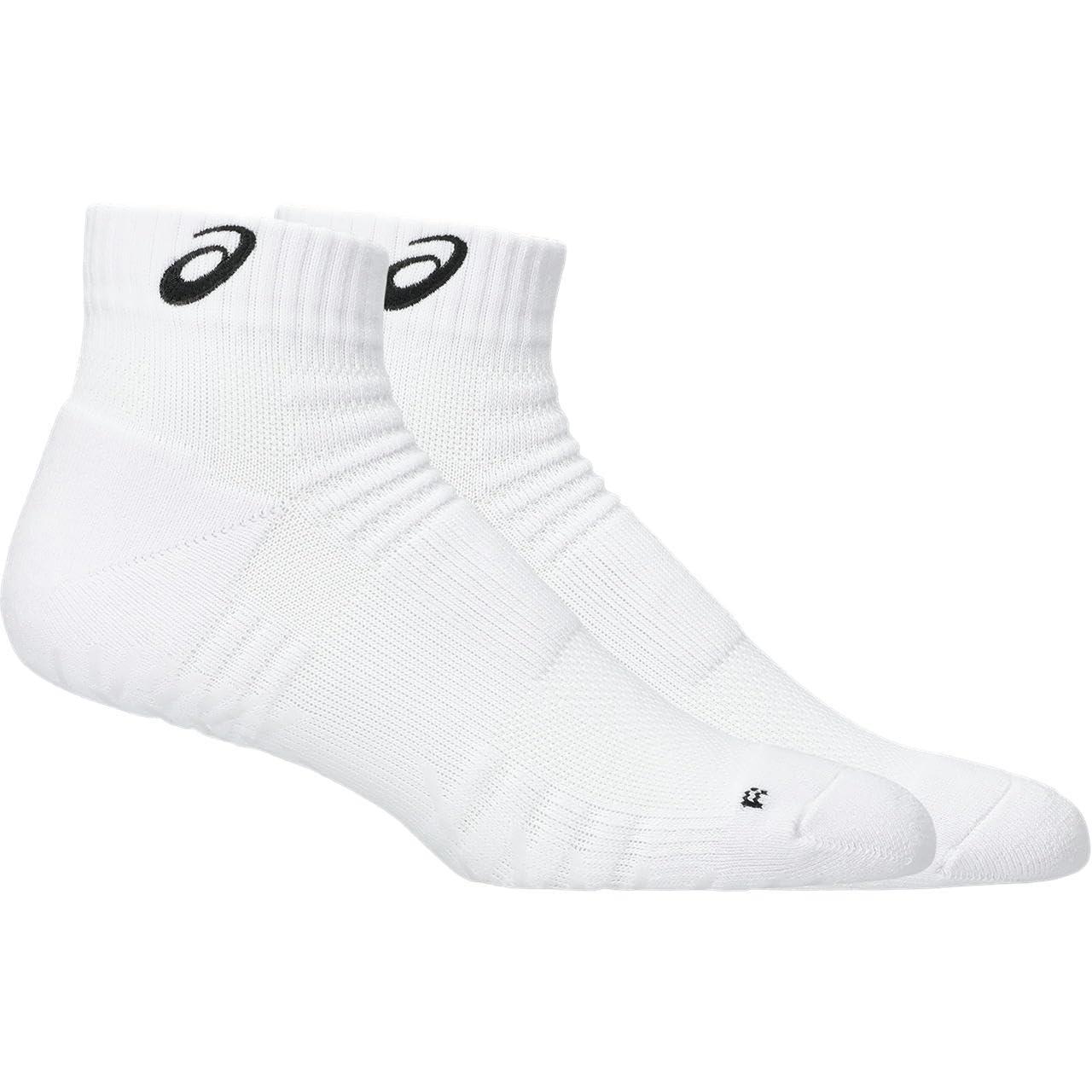 [ASICS] Volleyball Accessories Grip Short Socks 12 3053A162 Unisex Adult 100 (Brilliant White/Performance Black) S