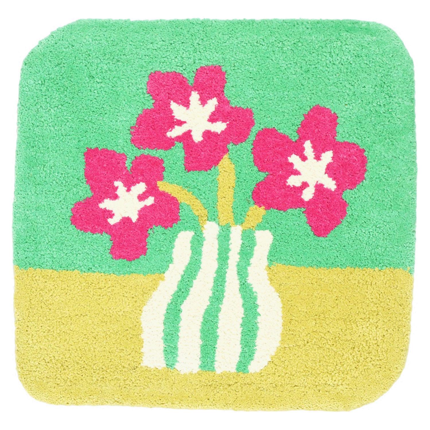 Chair Pad Cotton Gantuft Fiore Flower