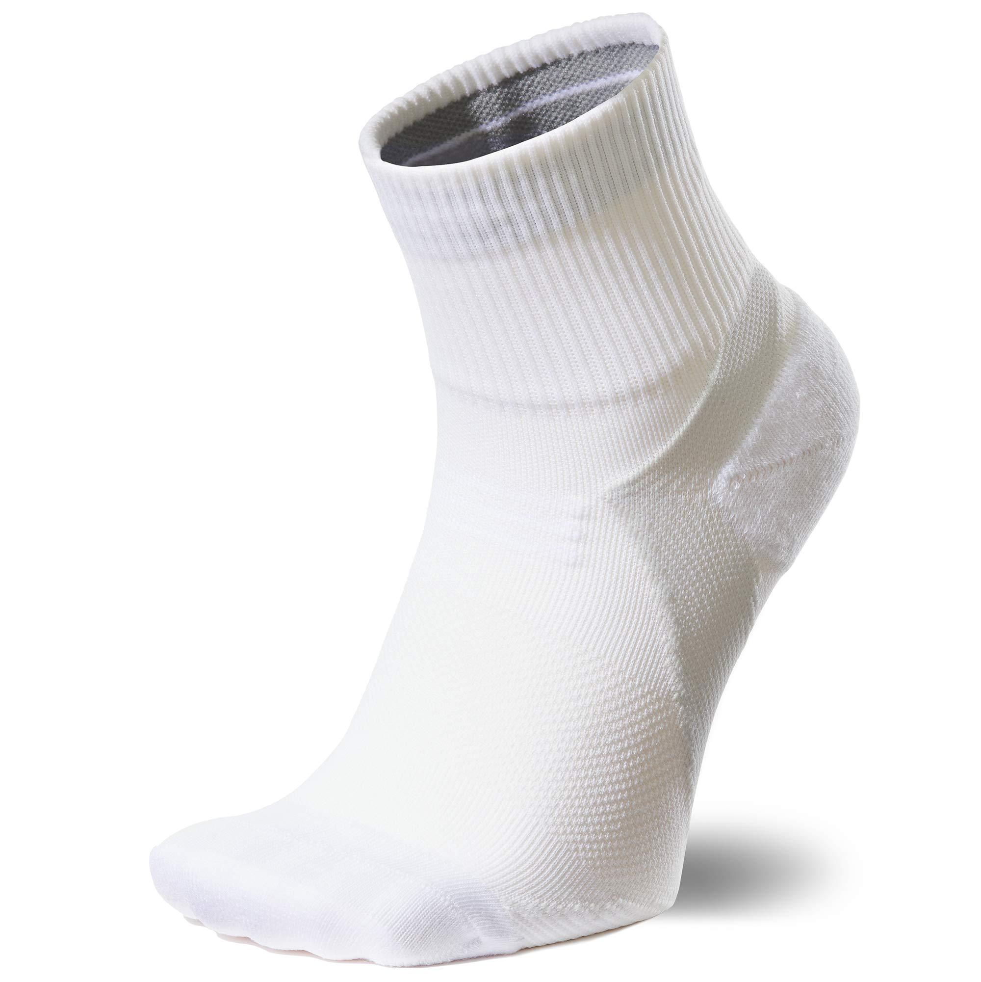 [Goldwin] C3fit Arch Support Quarter Socks GC23301 White 3