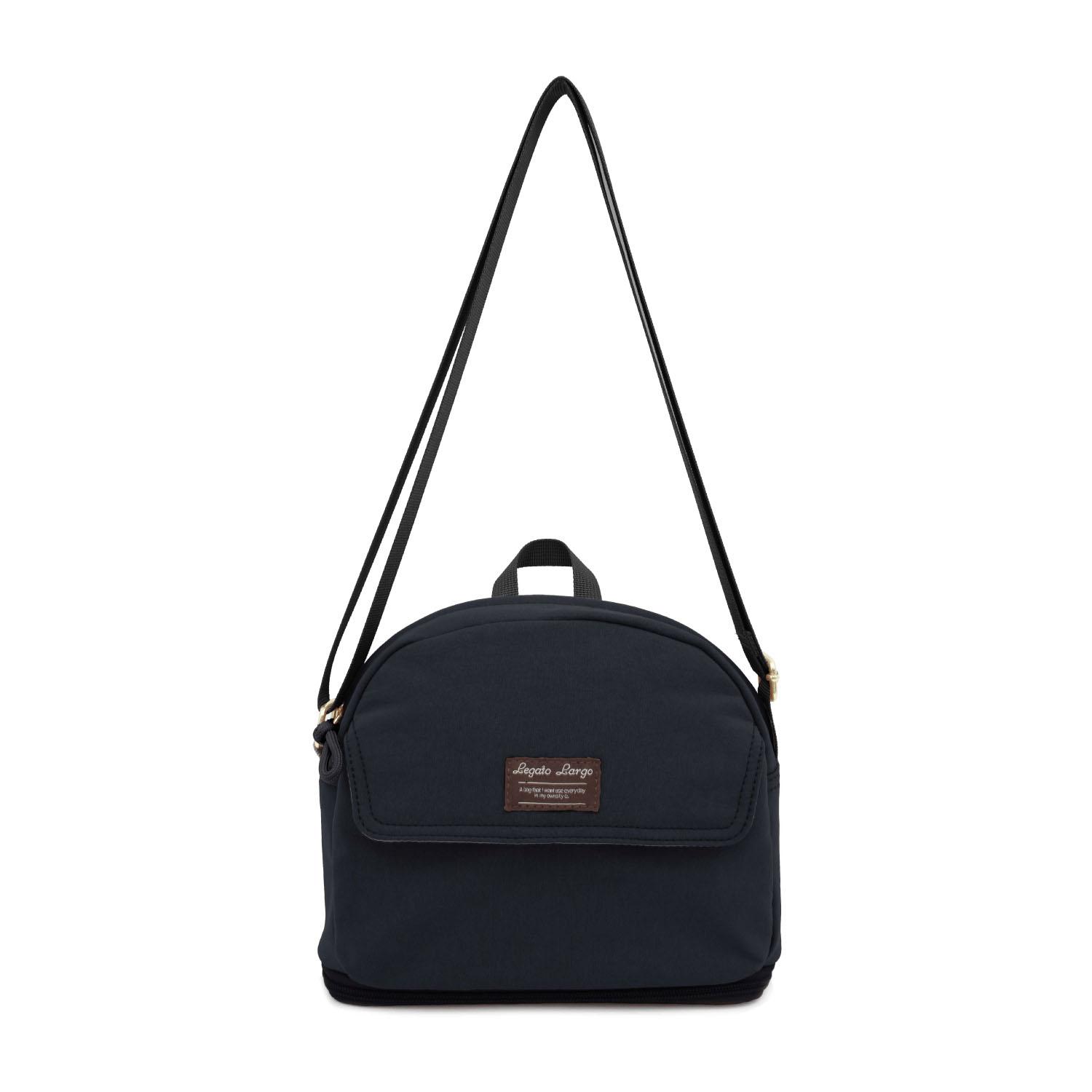Lagato Largo Expandable Shoulder Bag - Black