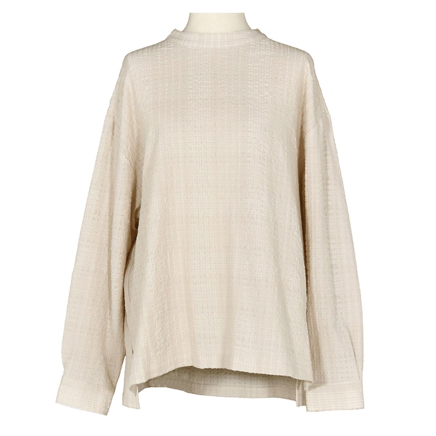 LILASIC Cotton Sheer Pullover Ivory M