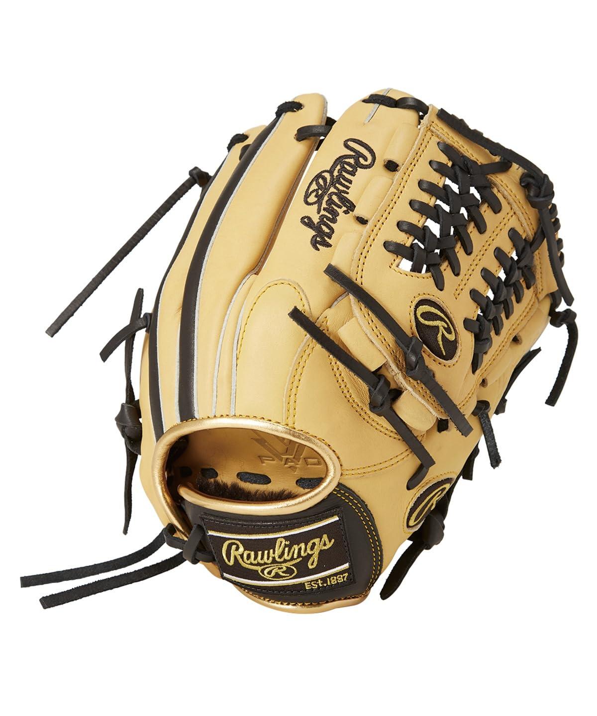 Rawlings Baseball Glove Softball JR. Kids Junior HYPER TECH COLOR SYNC GJ5HTCN6L1 Camel/Black [All-Rounder] Size L ※Right-handed (Left-hand wear)