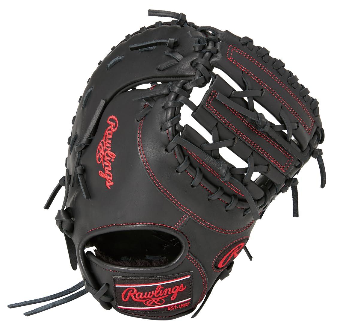 Rawlings Baseball Glove Softball JR. Kids Junior HYPER TECH R9 SERIES GJ5R93ACDS Black [First Baseman's Glove] Size 11.5 ※Right-handed (Left-hand wear)