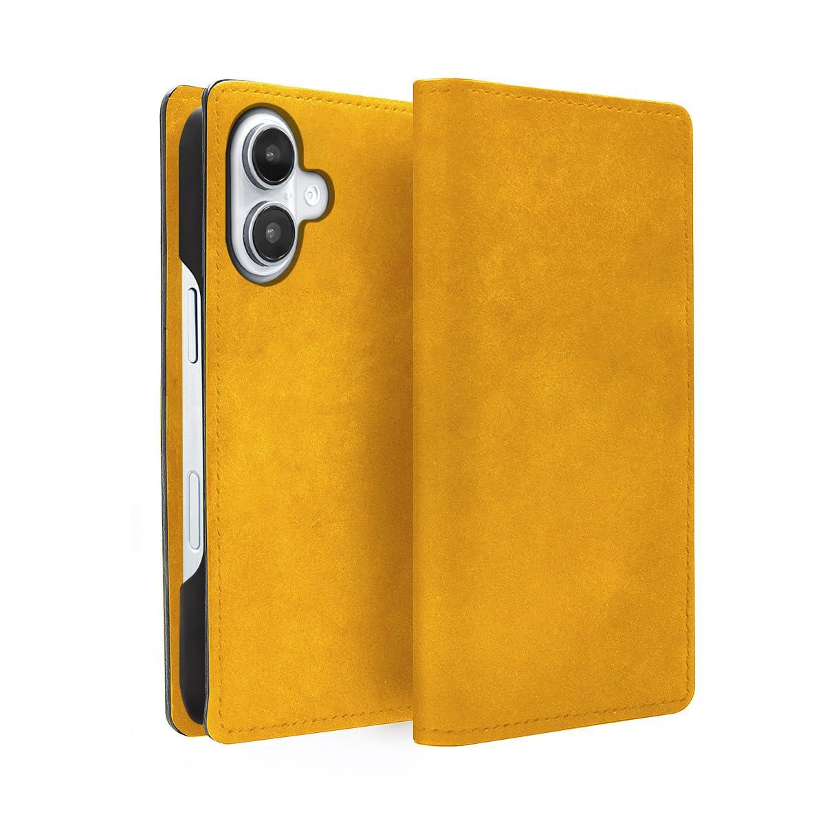 ABBI SIGNATURE iPhone 16 Case Made in Japan Wallet-Style Italian Genuine Leather MARGOT MagSafe Compatible [ Vegetable-Tanned Leather Handmade Wireless Charging ] iPhone Case Side-Opening Diary Protective Cover ABS2733...