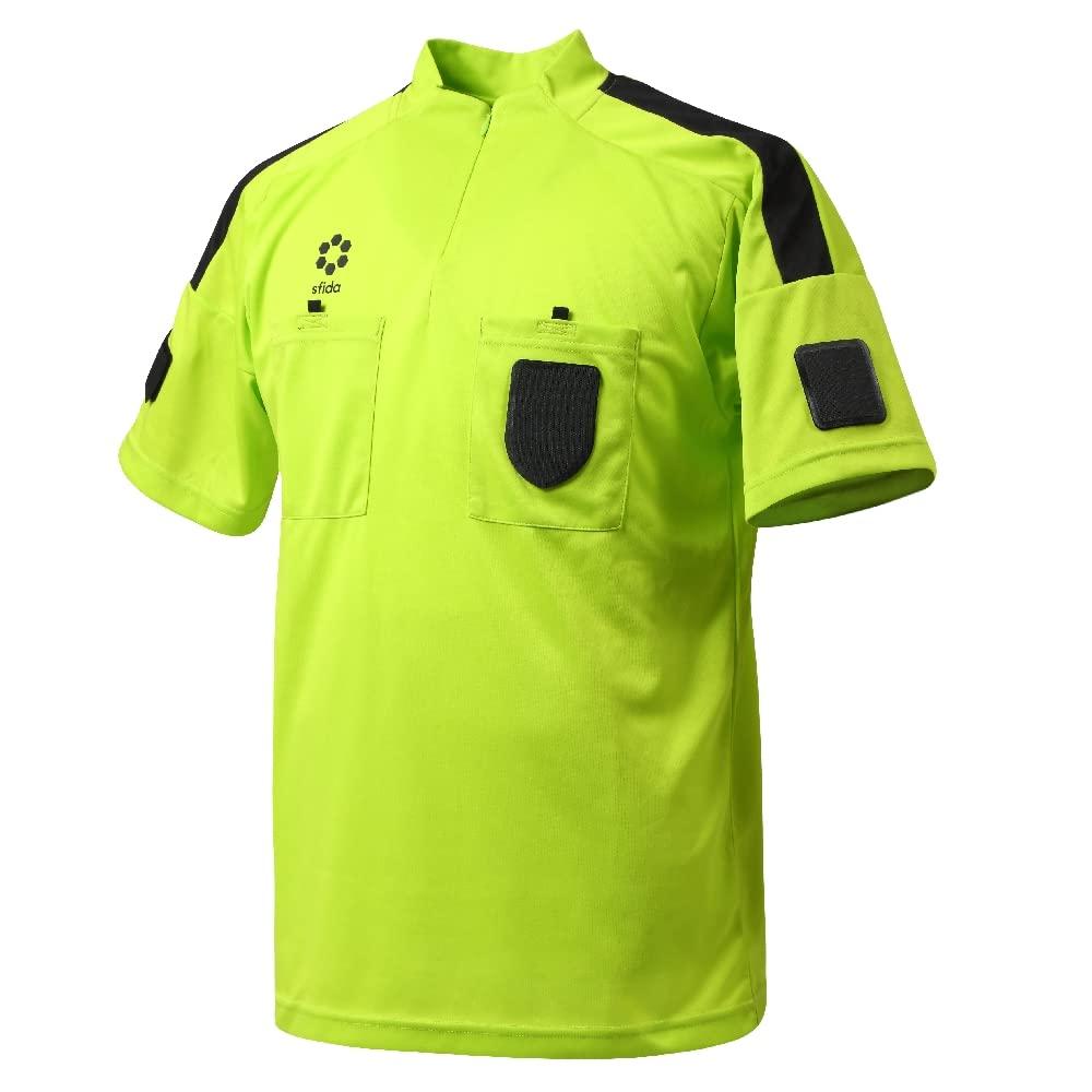 [Sphida] Football Referee Shirt S/S Short Sleeve SA-22836 ACID_LIME XXL