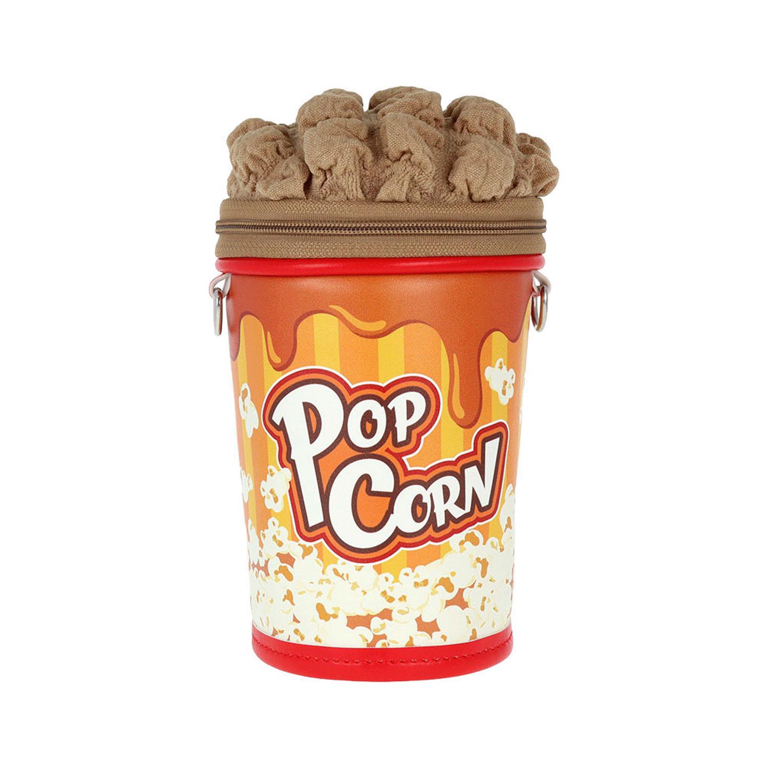 Popcorn Pencil Case 24 Caramel Brown