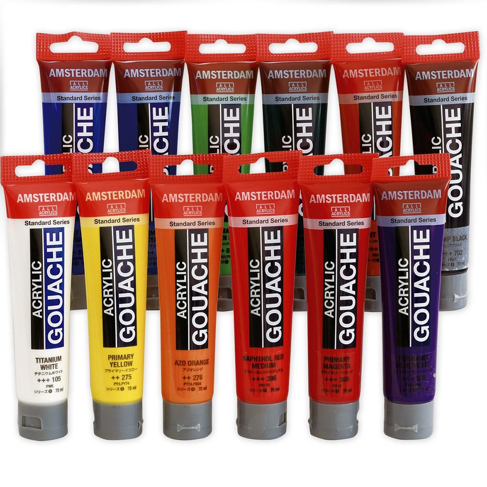 Talens Amsterdam Acrylic Gouache 70mL, 2-Set Complete