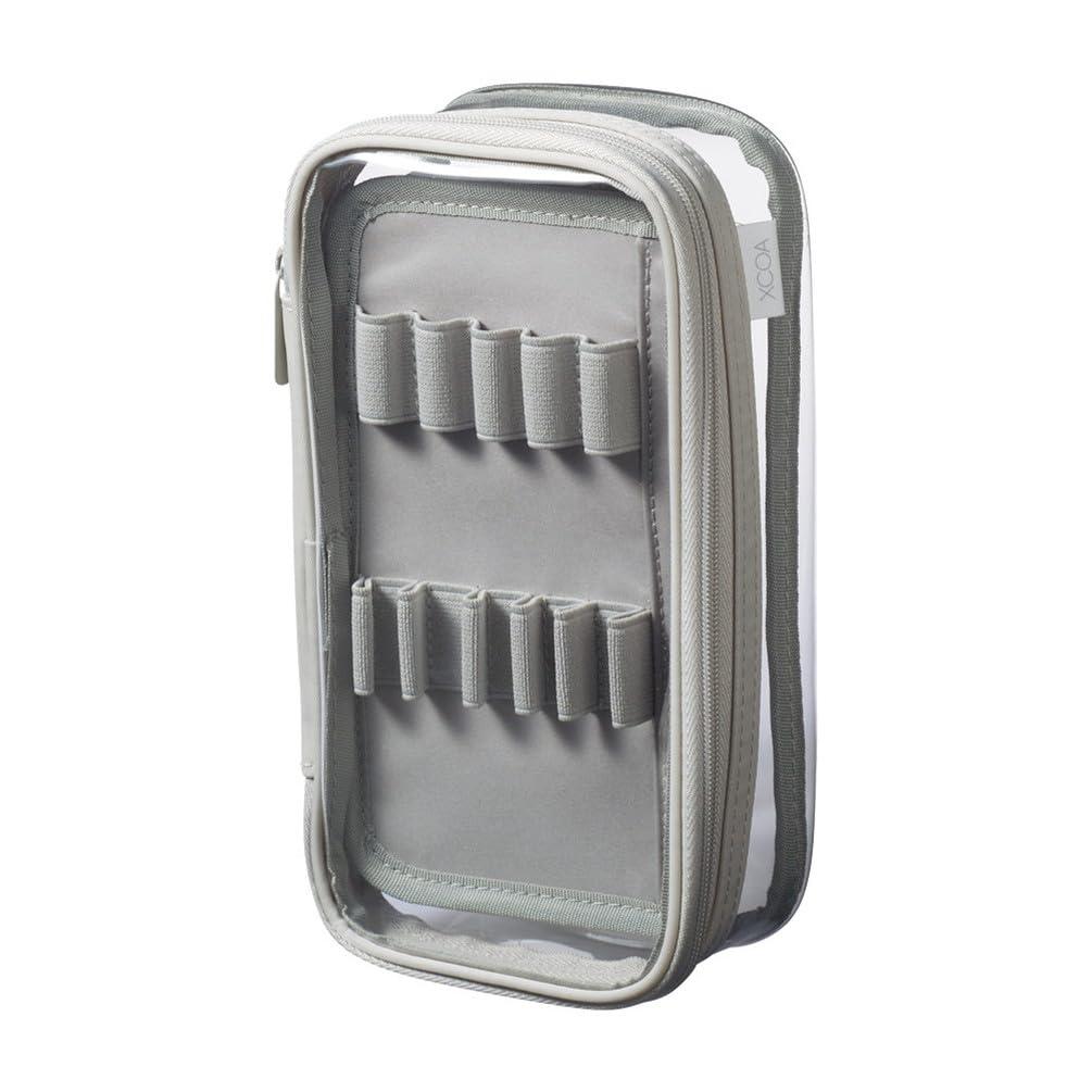 Rihitora XCOA Reversible Clear Pen Case Clear Gray A3800-27