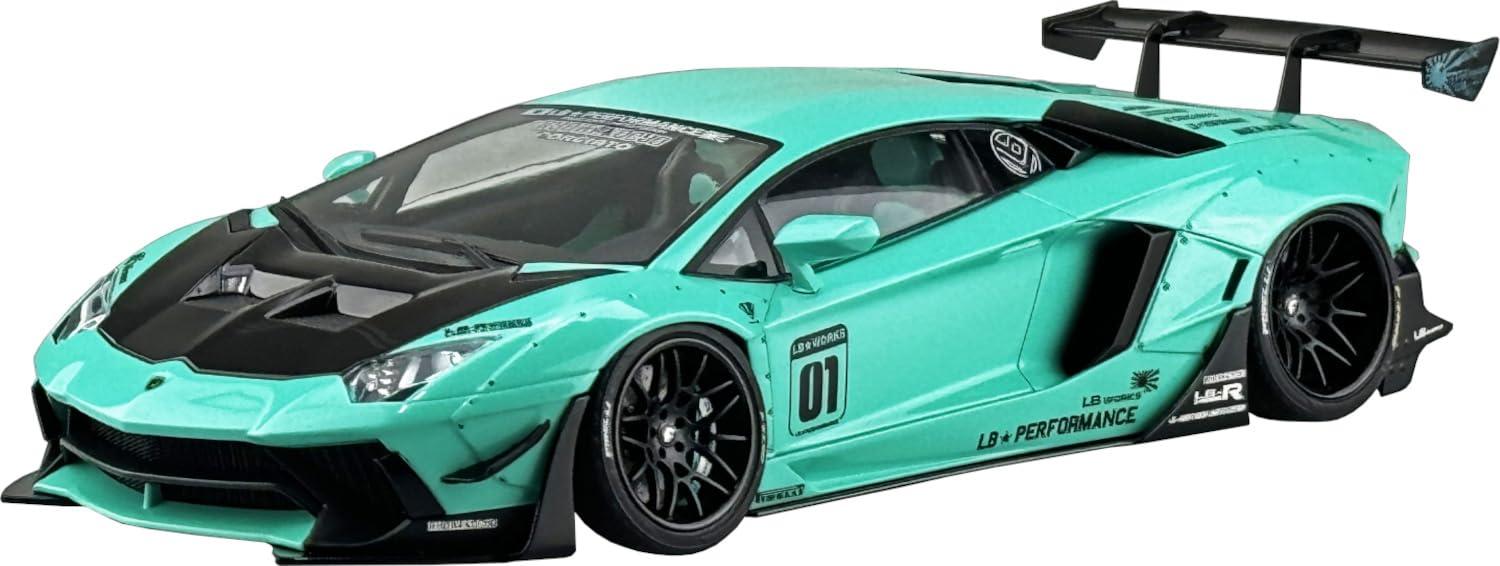 Aoshima Bunka Kyozai Sha 1/24 Liberty Walk Series No.21 LB Works Lamborghini Aventador Limited Edition Ver.2 Plastic Model Kit