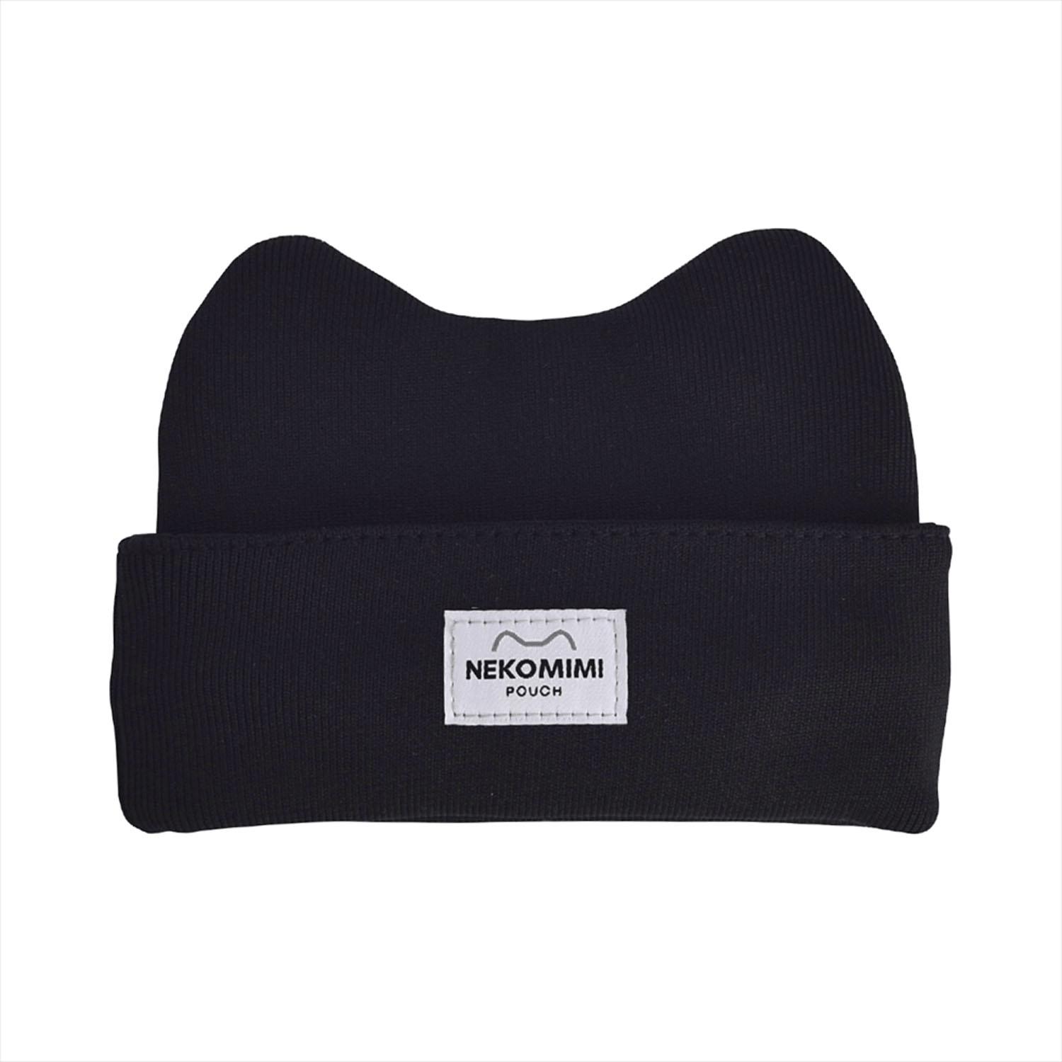 Cat Ear Notebook Cover Pouch - Black