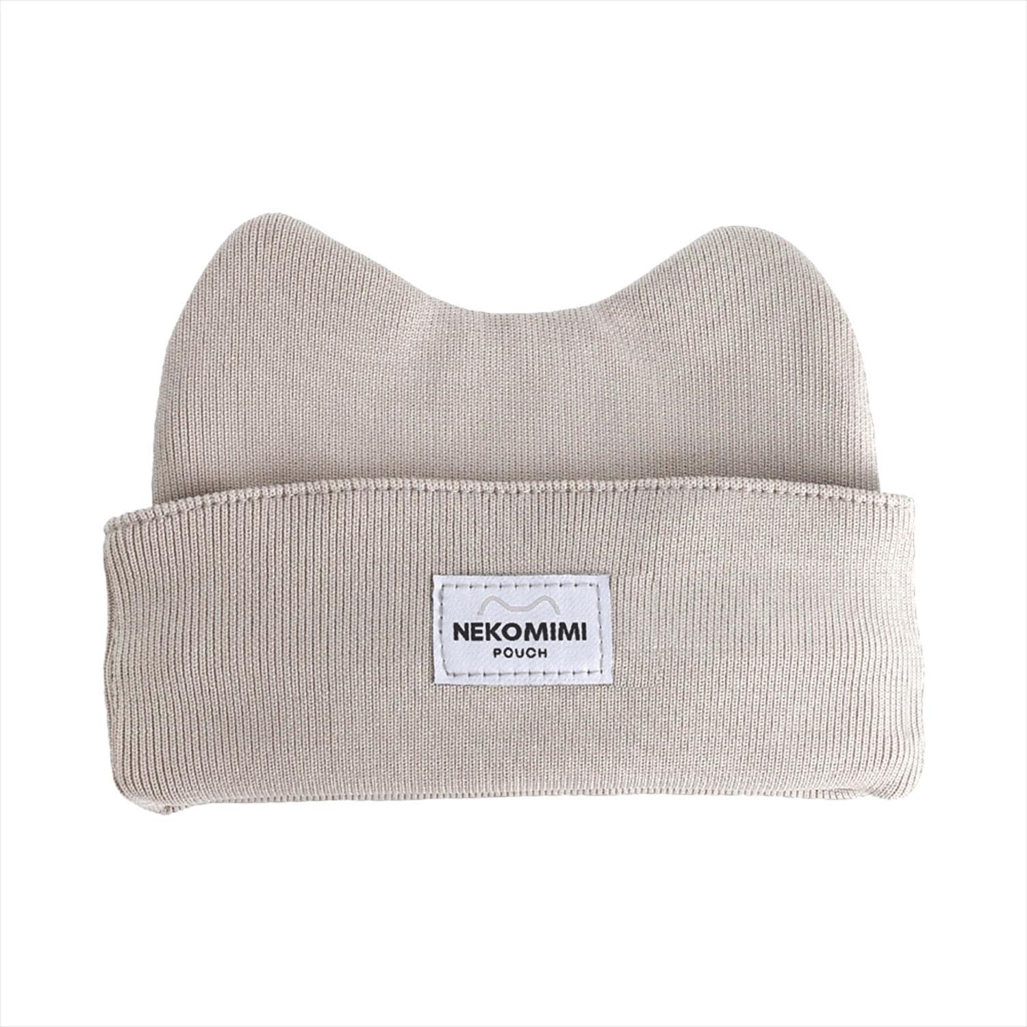 Cat Ear Notebook Cover Pouch - Beige