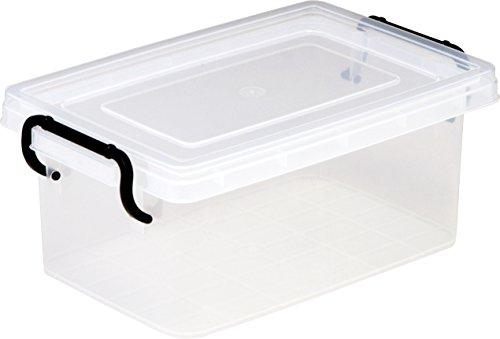 Izumi Kasei Storage Container Made in Japan Safety Box Type 2 Clear (Width 21.5 × Depth 34 × Height 14 cm)