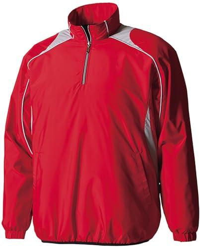 [Descente] Baseball Jumper Half-Zip Junior Pullover Coat JSTD-425B Boys Red