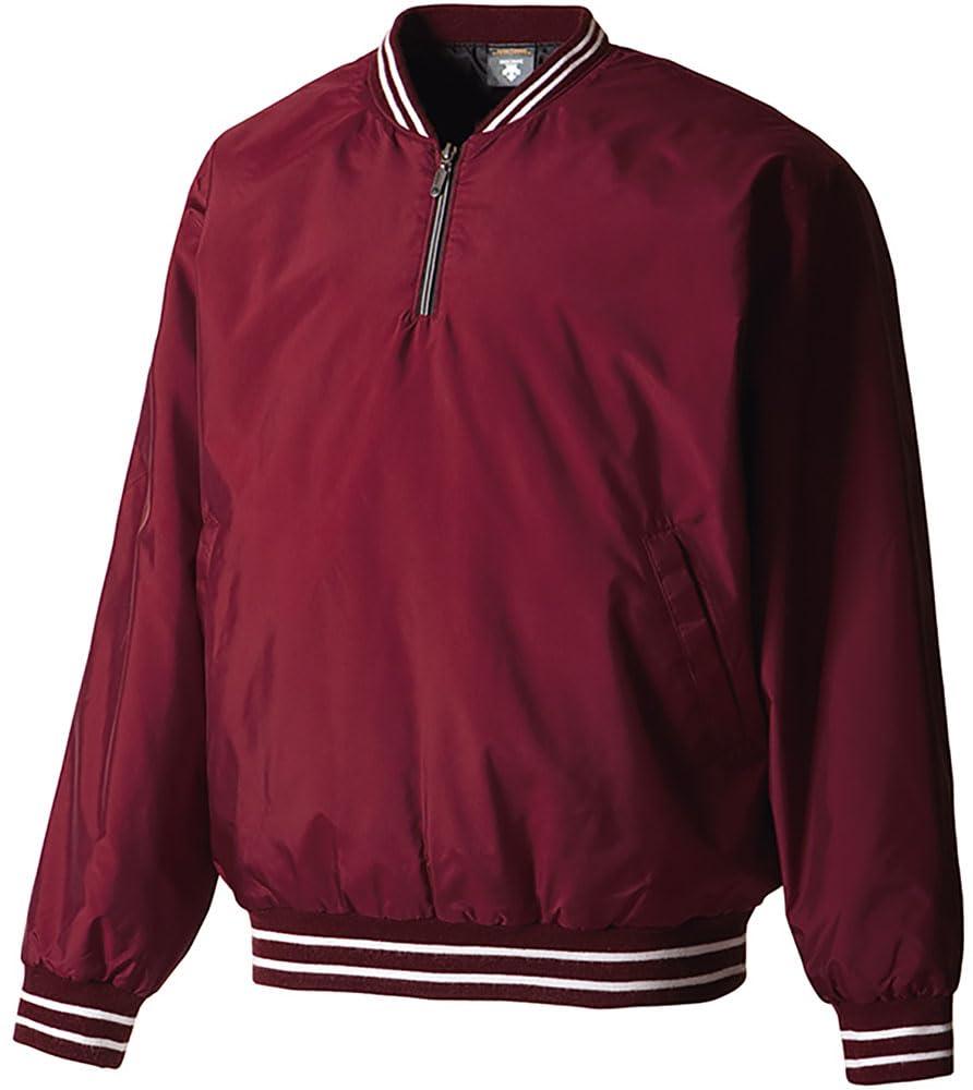 [Descente] Baseball Practice Shirt Pullover Coat STD-410B Men's Burgundy