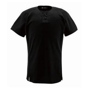 [Descente] Uniform Shirt 2-Button Shirt DB-1012 Apparel Wear Uniform Baseball Gear Sweat BLK O