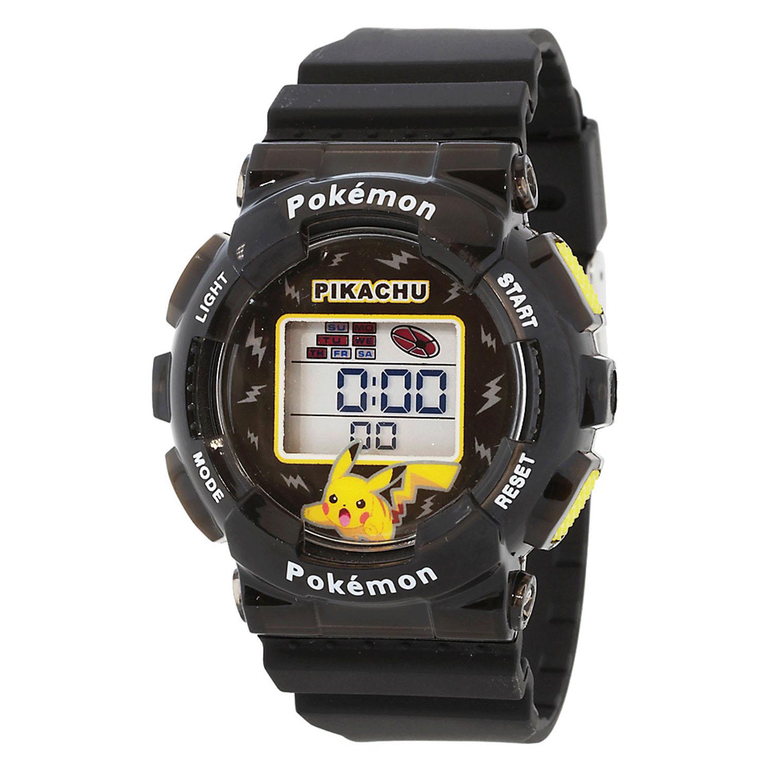 Pokémon Digital Watch Pikachu Black