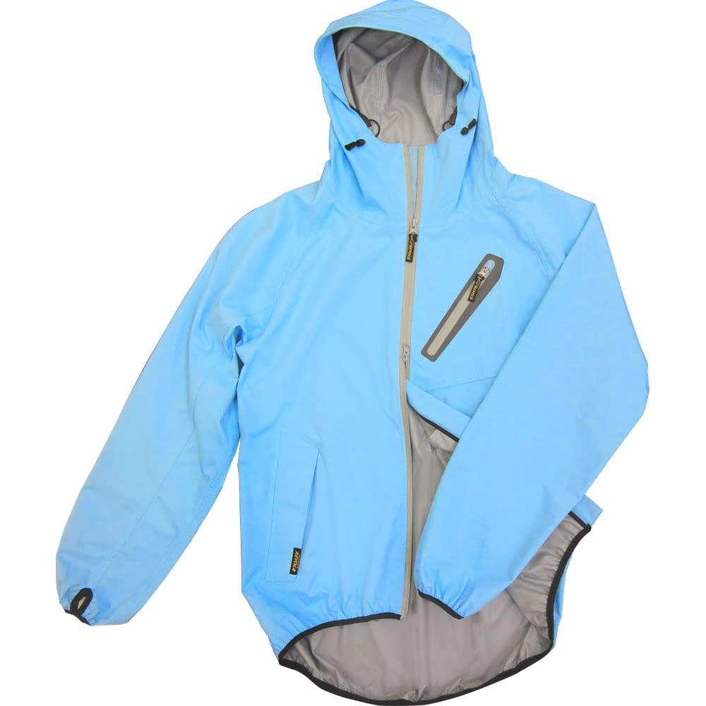 Koushin Rubber Rain Suit Set (Top and Bottom) Sax M