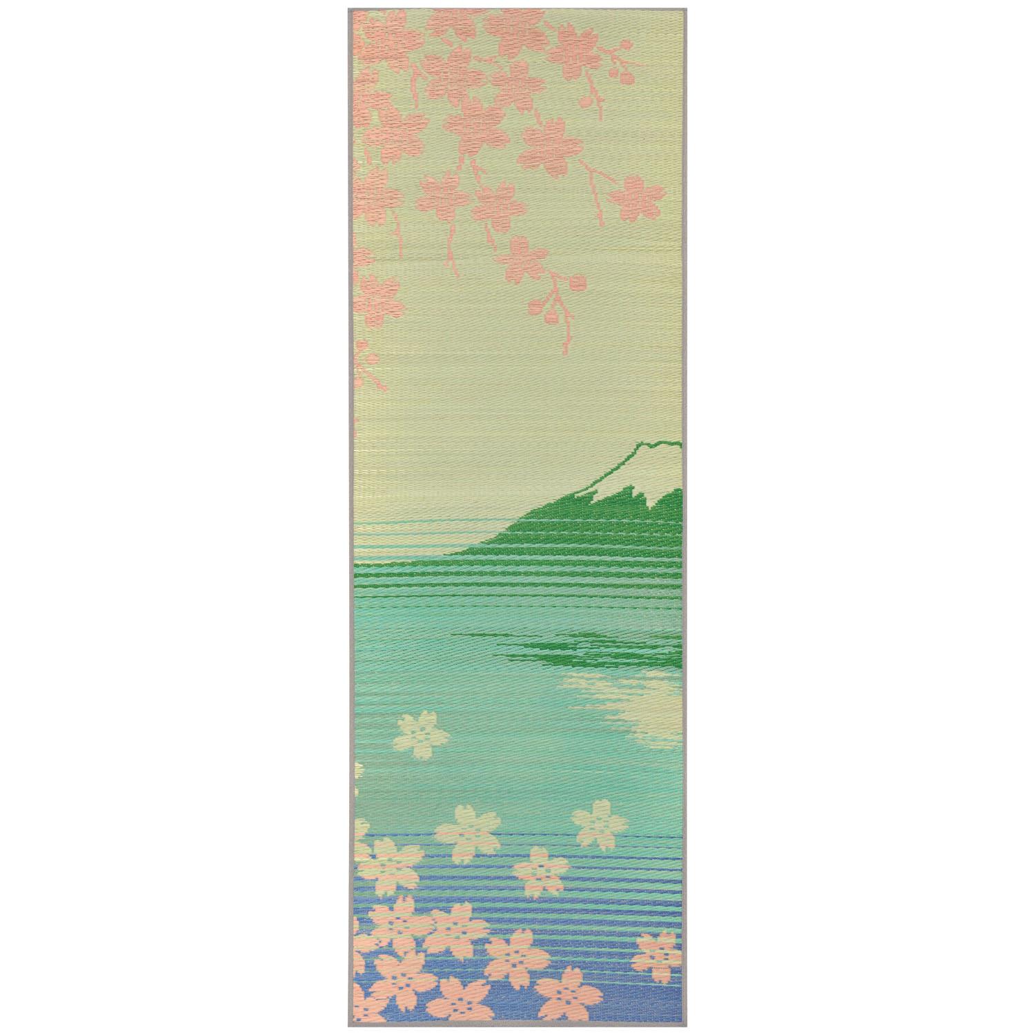 Ikehiko Corporation Yoga Instructor Certified Yoga Mat “Tatami Yoga” SAKURA Fuji (#8237200) Approx. 60×180cm Thickness 6mm (Backing: PVC) Made in Japan Igusa Igusa Mat Yoga