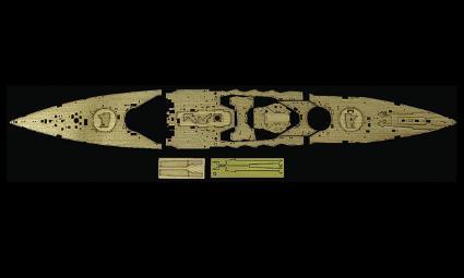 Hasegawa 1/350 Imperial Japanese Navy Battleship Nagato, Showa 16 (1941) - At the Outbreak of War Version, Wooden Deck, Plastic Model Parts QG42