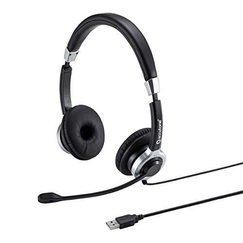 Sanwa Supply USB Headset with Noise-Canceling Microphone (Binaural Type) MM-HSU15ANC