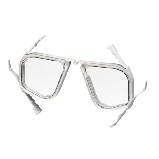 Leaf Tourer Snorkel Prescription Lens Underwater Mask Frame ×1 Lens ×2 Set -2.0 Light Gray RA0509