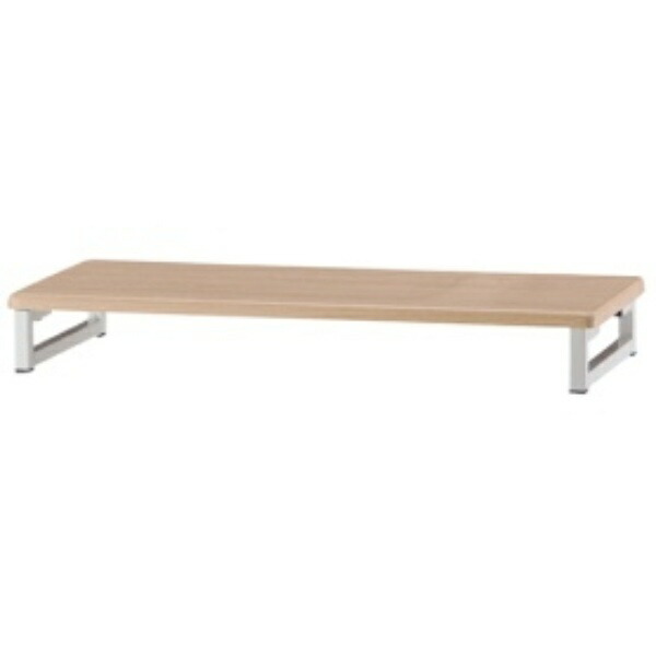 YAMAZEN Monitor Stand Width 59 × Depth 25 × Height 8 cm Compact Keyboard Storage PC Stand Easy Assembly Natural/Ivory DTS-5925(NA/IV) Work from Home