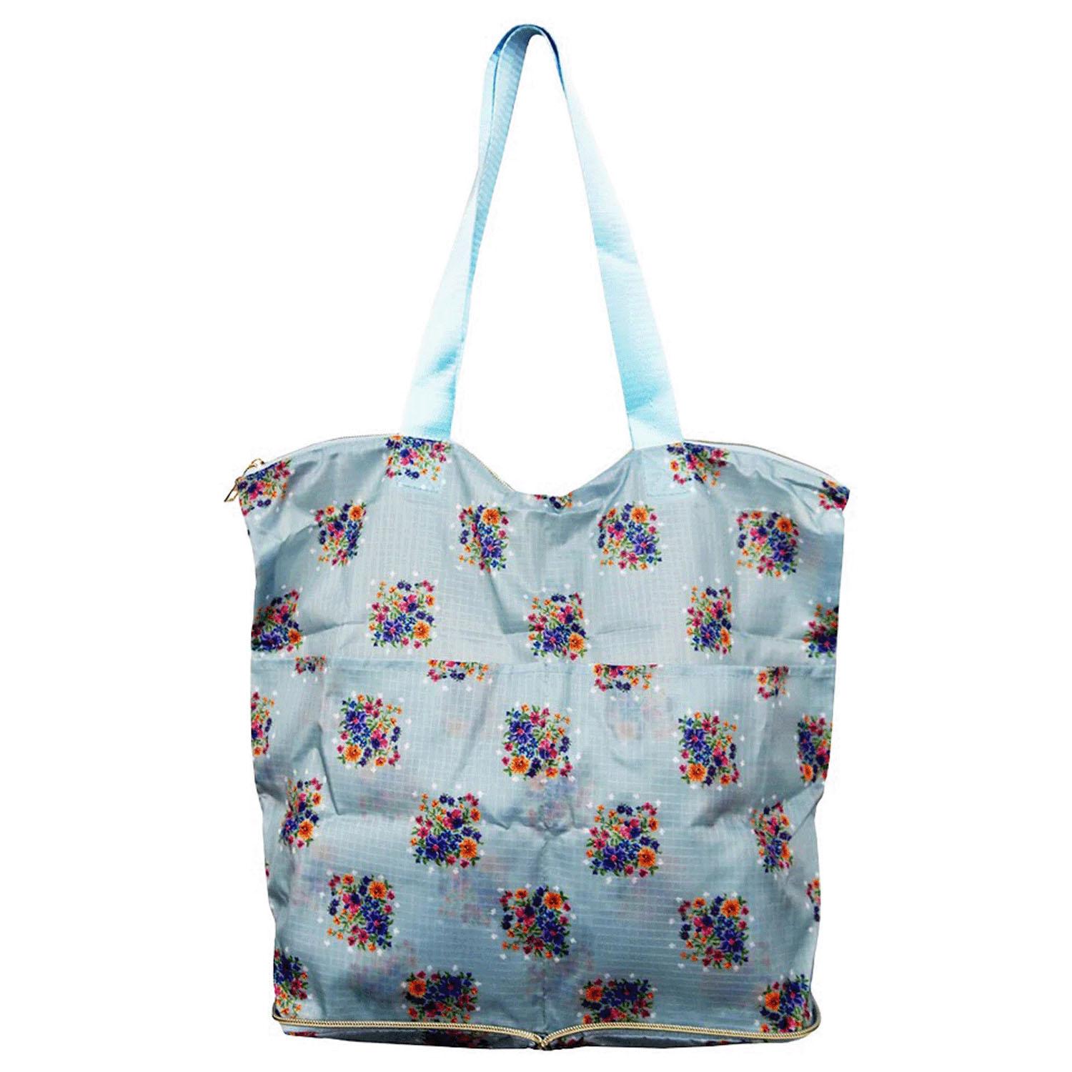 Compact handbag 80 Bouquet 04 Blue
