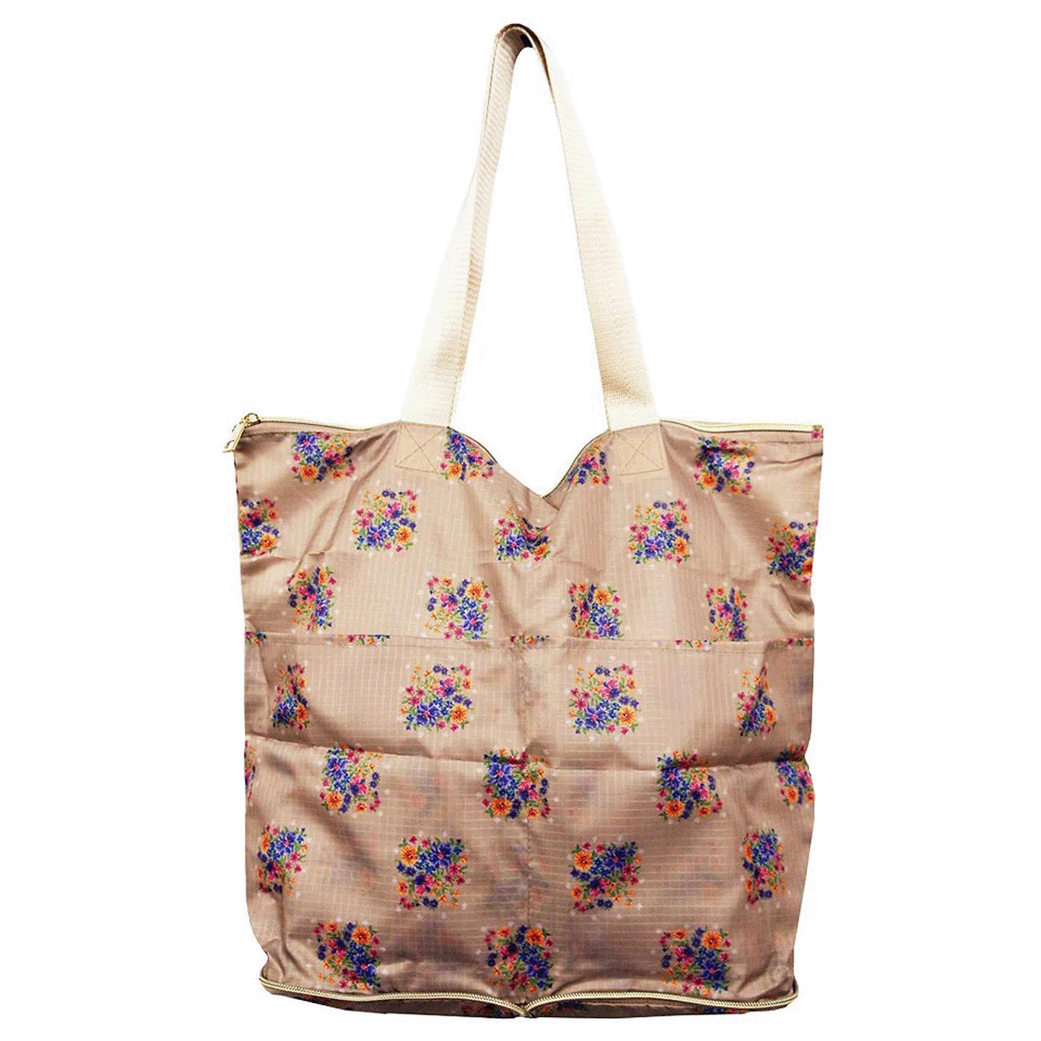 Compact handbag 80 Bouquet 66 Beige