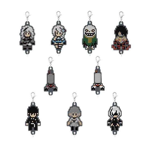 NieR Series Rubber Strap Collection Pixel Art Ver. Vol.1 1 BOX Contains 9 Pieces