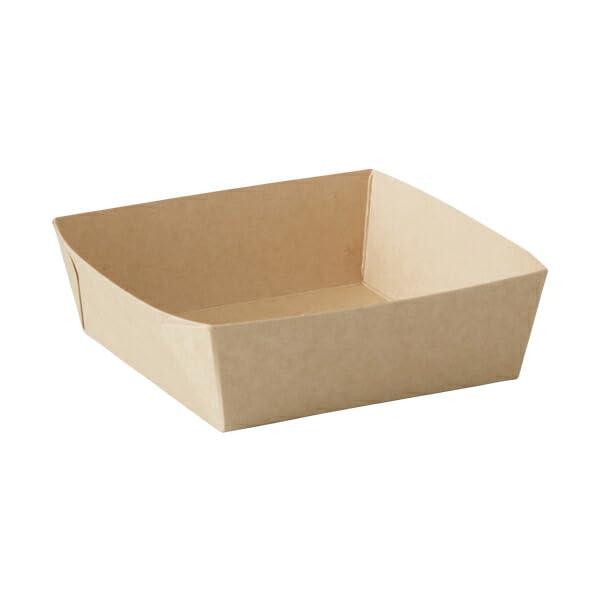 Tenma Paper Products Confectionery Supplies Kraft Baking Tray BT8732 Plain Brown 50 Sheets