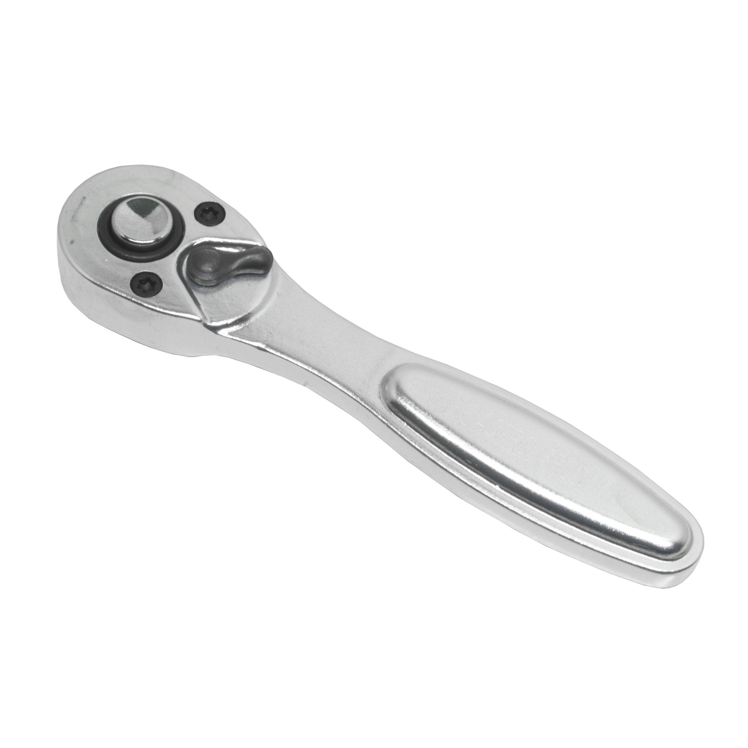 Astro Products 1/4DR 72T Aluminum Ratchet Handle, Silver