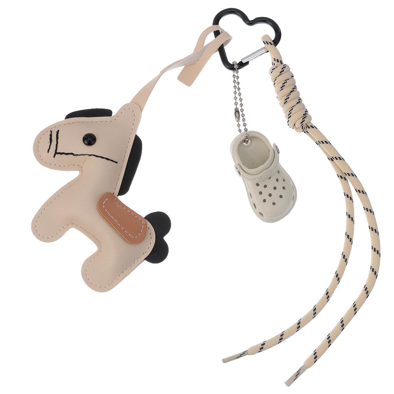 Horse paracord set charm off white